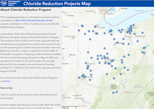 Map of Ohio grant recipients